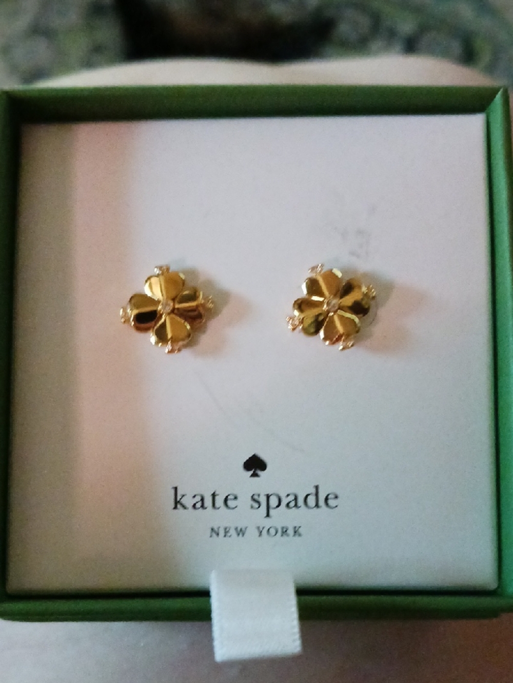 kate spade Gold Four-Petal Floral Stud Earrings